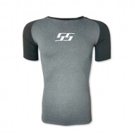스포스피릿 21 컴프레션 투톤 반팔 언더셔츠 (라운드-블랙)