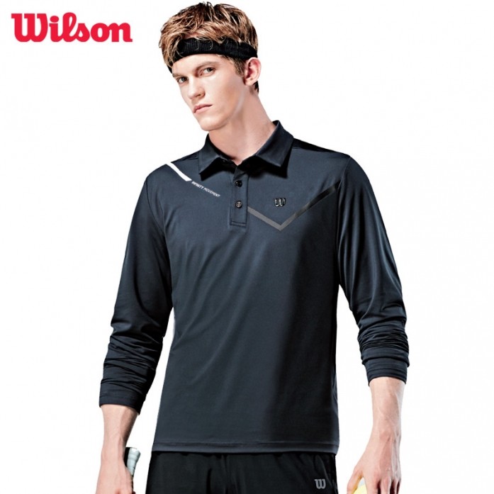 윌슨 남성 긴팔 카라티셔츠 4623 블루그레이 단체복
