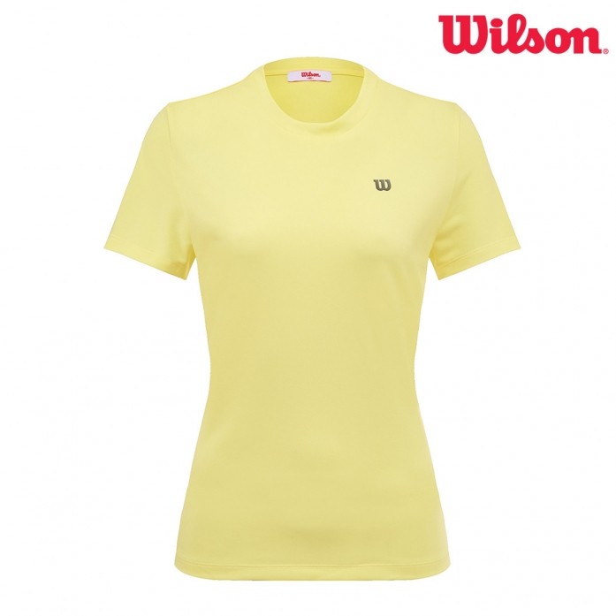 윌슨 여성 라운드 반팔티셔츠 5352 옐로우 단체복