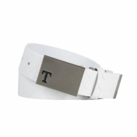 [MLB] 골프벨트 Texas Rangers Pattern Leather Golf Belt (White)