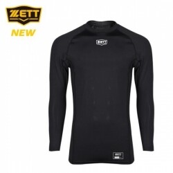 제트 ZETT BOK-342 여름용 메쉬 스판 언더셔츠 블랙