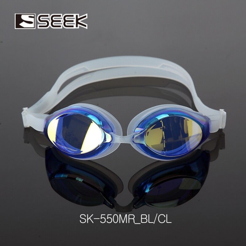 SEEK 프리미엄 성인용 미러코팅 물안경 SK-550 BL/CL