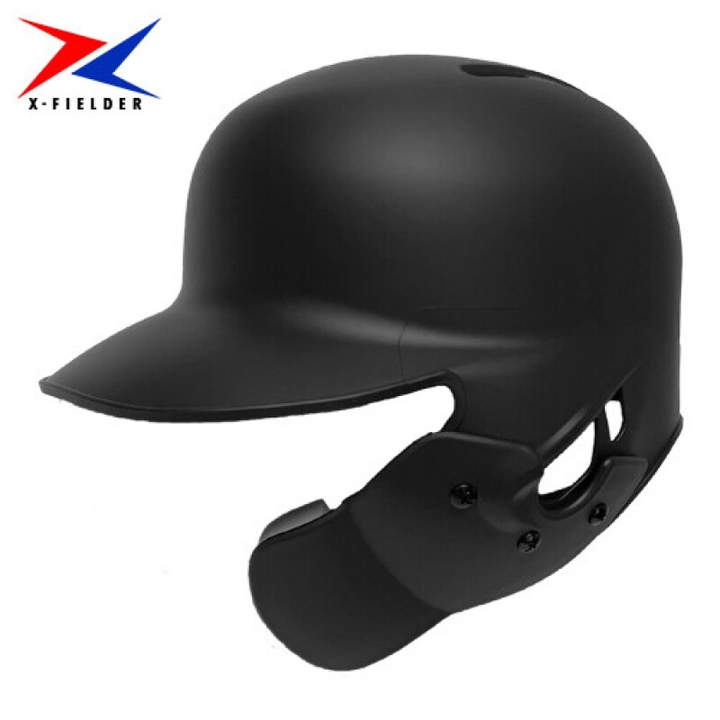 엑스필더 초경량 무광 외귀 MLB 스타일 검투사 헬멧 블랙 마우스가드 탈착 가능 (마우스가드 20,000원 포함)