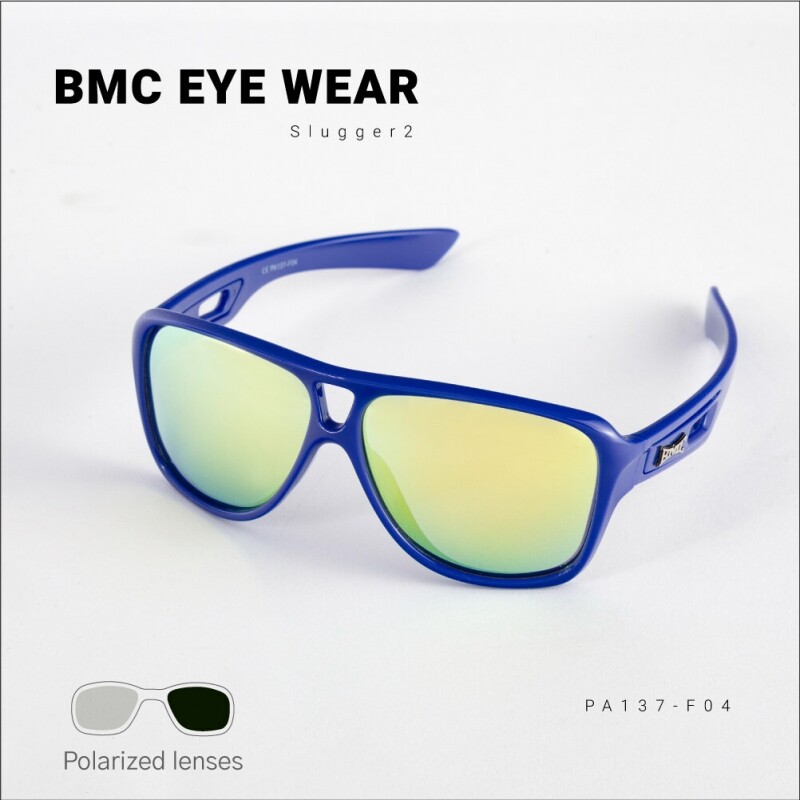 BMC 신형 고글 선글라스 프로슬러거2 PA137-F04 블루프레임 [옐로우미러렌즈]