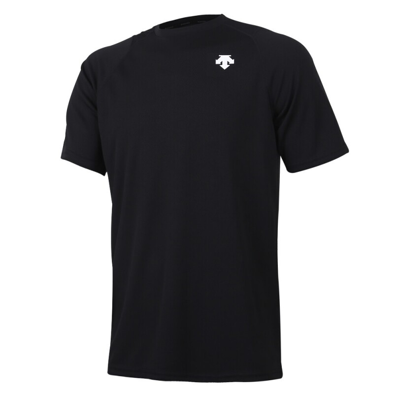 [DESCENTE] SN221ZTS41 BLK0 베이스볼 반팔 로고 티셔츠(블랙)