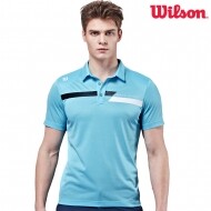 윌슨 남성 반팔 티셔츠 5213 민트 카라 단체 테니스