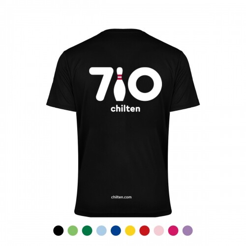 710 chilten 프리미엄 기능성 라운드 반팔 티셔츠 칠텐로고티 볼링티 칠텐티