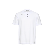 [NB] 2022년 S/S 신상품 뉴발란스 트레이닝 티셔츠(버튼) 화이트 NBD4CB1101 WHITE
