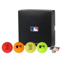 [1+1 이벤트] MLB Boston Red Sox 3-Layer Color Golf Ball & Ball Marker SET (골프공 & 볼마커 세트)
