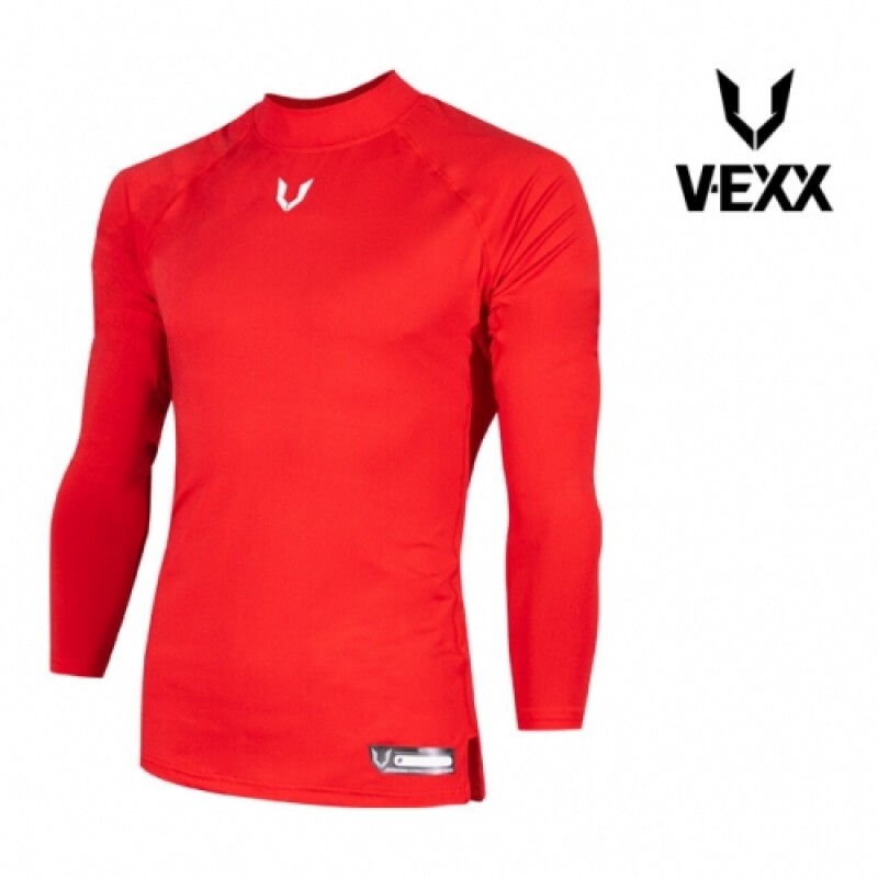 V-EXX 브이엑스 WB02305003 하프넥언더셔츠 레드