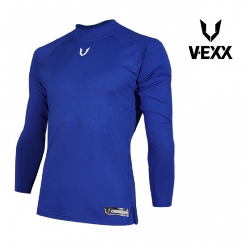 V-EXX 브이엑스 WB02305004 하프넥언더셔츠 블루