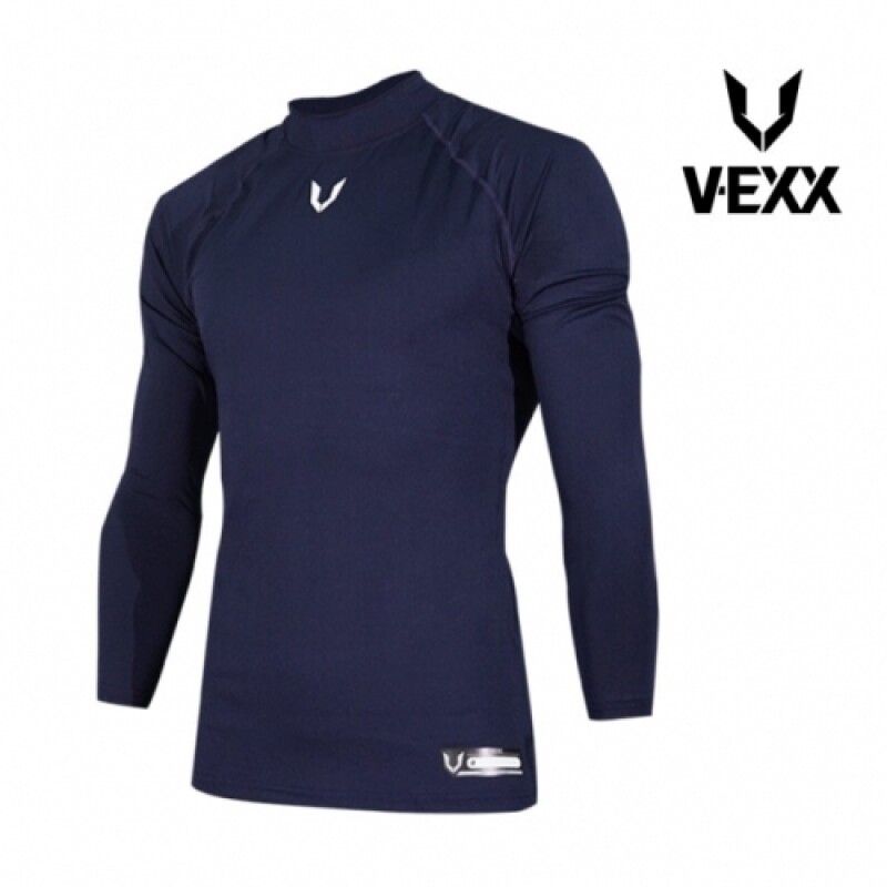 V-EXX 브이엑스 WB02305002 하프넥언더셔츠 네이비