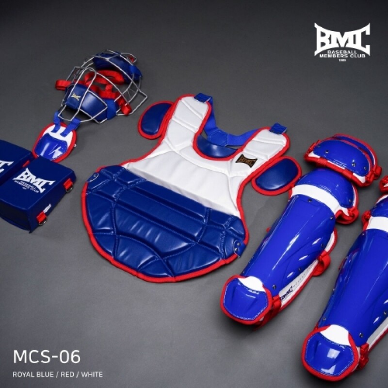 BMC 2024 프로 시리즈 MCS-06 포수장비세트 로얄 블루/레드/화이트